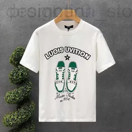 Men's T-Shirts designer Short Sleeve 2023 New Summer Korean Personalized Shoes Printed Round Neck Pullover T-shirt Top Casual Wear 10RC R6TE