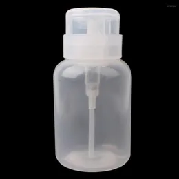 Bottiglie di stoccaggio Flacone per pompa per rimozione smalto per unghie da 200 ml Dispenser per pressa per liquidi alcolici Detergente per arte vuota
