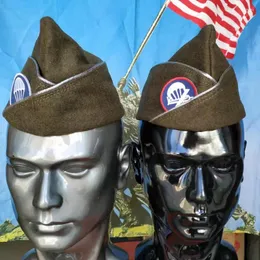 Beralar ABD havadaki paraşütçü yün garnizon kaplama şapka ile yama amblemi repro askeri
