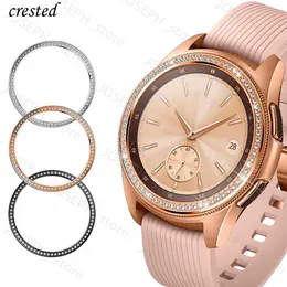 Diğer Moda Aksesuarları Bling Çerçeve Samsung Galaxy Watch 42mm/46mm Case Gear S3 Frontier/Classic/S2/Sport Yapıştırıcı Bant Aksesuarları 46/42 3 J230413