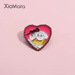 Spille Eustace e Muriel Enamel Pins Custom Family Comedy Animation Bassing Badges Gift Gioielli Cartoon per bambini Amici