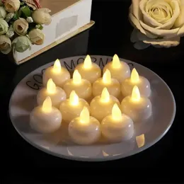 Candles Floating Candle Waterproof Flickering Tealights Warm Led Candles For Pool Bathtub Wedding Party Dinner Decor R231113