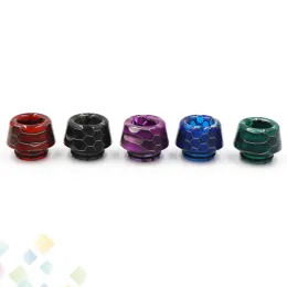 810 Drip tip Grid Mushroom Shape Epoxy Resin Drip Tips Snake Skin mouthpiece for TFV8 TFV12 All 810 Accessories 12 LL