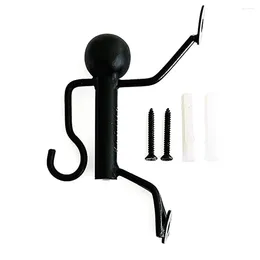 Hooks Holder Indoor Flower Basket Stand Wall Mounted Iron Hook Hanging Hanger Wall-Mounted Clothes Coat Bracket