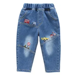 الجينز ienens 2-9 سنوات الأطفال الأولاد ملابس الضيق جينز سراويل كلاسيكية الأطفال جينز ملابس طويلة في قيعان رضيع سراويل عارضة 230413