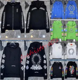 Sweats à capuche pour hommes Sweatshirts Hommes Designer Chrome Winter Heart Sweat à capuche Ch Veste à manches longues Zipper Manteau lâche Sweat à capuche Hommes Femme Hip Hop Chromes Pull Tops Manteau s8