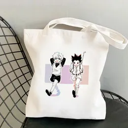 Shopping Bags X Bag Shopper Canvas Shoulder Reusable Jute Large-capacity Tote Harajuku Handbag Sac Tissu