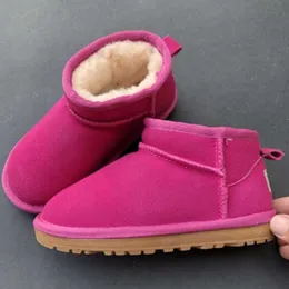 2023 وصلت حديثًا إلى أحذية الثلج ، الأطفال الصبي فتاة الأطفال المصغرة من جلد الغنم الفراء قصير G5281 كاحل ناعم مريح الحفاظ على دافئة مع بطاقة الغبار في البطاقة
