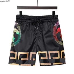 Men's Summer Men Nylon Swim Shorts Fashion Designer Gentleman Side Pockets Swimear Boy Zipper Closure Back Pocket Tonal Drawcord Short Pants M-3xl # 001 Yyp9