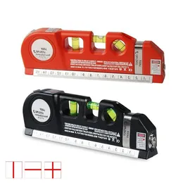 Freeshipping 3 in 1 Infrared Laser LevelTape 25M Aligner Bubbles Ruler Multipurpose Measurment Construction tools Rurxw