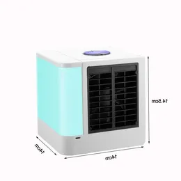 FreeShipping Portable Home Air Conditioner Summer Multifunctional Mini Air Conditioner Fan Humidifier Office Air Cooler 7 Colors Pqbba