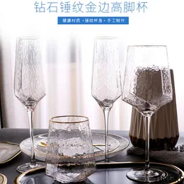Bicchieri 300550ml Bicchiere da vino creativo champagne el home semplice calice diamantato 230413