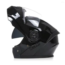Motorradhelme Full Face DOT Dual Lens Racing Helm Capacete Casco Persönlichkeit Modualr Flip Up Motocross