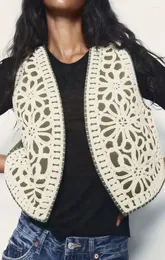 Coletes femininos bordados algodão-acolchoado jaqueta colete traje étnico casaco cardigan básico 2023 roupas para
