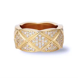 Rose Gold silver Stainless Steel wedding rings for Women Jewelry Love Rings Men Promise Rings For Female Women Gift Engagemente Optional Size 6-10