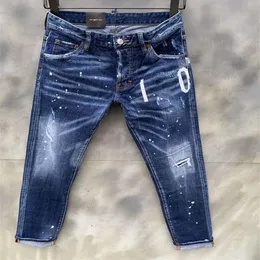 Jeans casual da uomo italiani di moda europea e americana lavaggio di alta qualità ottimizzazione della qualità della macinazione a mano pura LAT0203326
