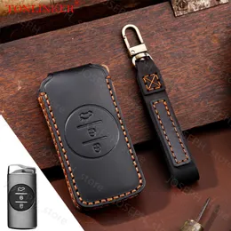 Key Rings Car Dedicated Leather Key Case For Chery Exeed VX TXL LX Tiggo7 Pro Tiggo 5X 2020 2021 Holder Shell Remote Keychain Accessories J230413