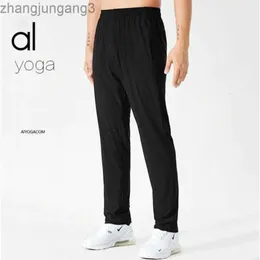 Desginer aloo yoga pant calças esportivas finas masculinas verão ao ar livre calças de secagem rápida casual calças de fitness calças masculinas de negócios