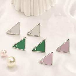 Orecchini di marca da donna con ciondolo a forma di lettera a triangolo invertito alla moda per accessori di gioielli regalo per parti di nozze