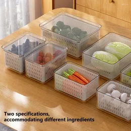 Storage Bottles Useful Fridge Food Box Non-Slip Base Smooth Edge Reusable Kitchen Supplies