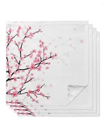 NACKBELA TABELA 4PCS Cherry Blossom Flower Square Guardy