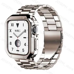 Diğer Moda Aksesuarları 49mm Metal Bant+Apple Watch Strap 41mm 45mm 40mm 44mm Kapak Correa Bilek Serisi 8 7 6 SE 5 4 3 8 Ultra 42mm J230413