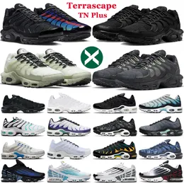 2023 Terrascape tn plus 3 löpskor män kvinnor trippel svart antracit vit enhet baltisk blå gradient mörk rök grå mens tränare sport sneakers