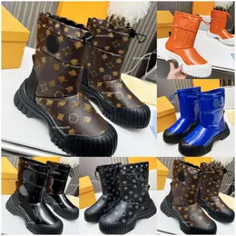 Designer Snow Boot Chunky Winter Boot Women Luxury Rubber Tjock Sole Casual Warm Rain Boots