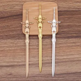 Hårklipp 10 stycken 36 178mm Pendant Sword Shape Sticks Metal Hairpin Vintage Hairwear