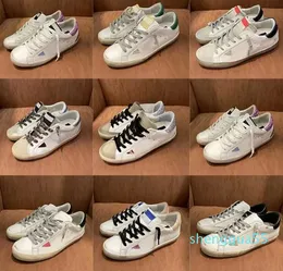 Sıradan ayakkabılar yeni sürüm lüks ayakkabılar İtalya tasarımcısı kadın spor ayakkabılar süper yıldız iuxury pullu klasik kaz beyaz yapmak yaşlı kirli adam rahat ayakkabı