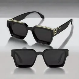 Óculos de sol de luxo 1.1 milionários para homens mulheres quadro completo designer vintage milionário 1.1 óculos de sol masculino milionário logotipo preto feito na Itália2024