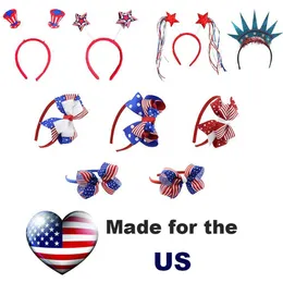 Dekorativa föremål Figurer American Stars Stripes Supplies Independence Day USA Flag pannband Party Props National Day Fancy Dress Accessories Z0413