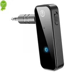 새로운 자동차 보조 Bluetooth 5.0 어댑터 3.5mm 잭 무선 오디오 수신기 핸즈프리 블루투스 자동차 키트 전화 자동 송신기 N3P6