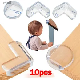 Almofadas de borda de canto 10 peças capas de segurança de silicone para canto de mesa de bebê capa de borda anticolisão infantil espessada capa de adesivo lateral macio L231113