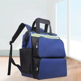 Zestaw na narzędzia narzędzi narzędzi wielofunkcyjny plecak Oxford tkanina plecak worka odbijowa stription narzędziowa torebka do przechowywania torebka 230413
