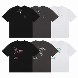 Camisa de arco de designer camiseta feminina artertx camiseta curta de manga curta Men camise