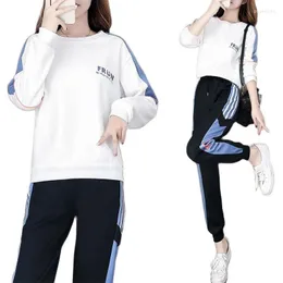 Damen Zweiteilige Hose Plus Samt Sportanzug Damenbekleidung Sommer 2023 Mode Herbst Und Winter Koreanisch Casual Set Damen