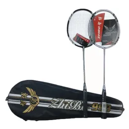 Rakiety badmintona 2PCS Włókno z włókna węglowego rakieta badmintona Ultra lekka ofensywa Raqueta Padel Profesjonalne badminton sznur sznurkowy Zestaw okładki Trening 231102