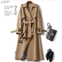 Casacos de trincheira feminina Casaca para mulheres Autumn Feminino de tamanho grande de tamanho grande 4xl Coat british overknee Trench Coats Fe roupas 2023 newl2311113