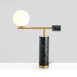 Bordslampor Moderna nordiska LED Stone Tafellamp Lamp Lampara Escritorio vardagsrum