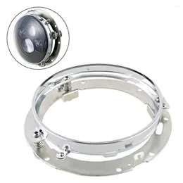 System oświetlenia 7 -calowy czarny/chromowany okrągły reflektor adaptera montażowy wspornik pierścienia do zwiedzania softail fld