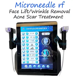 Dispositivo professionale per microneedling RF Microneedling a radiofrequenza Rimozione delle rughe Lifting della pelle Trattamento dell'acne Rimozione delle smagliature