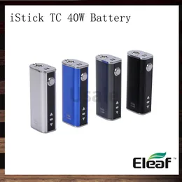 Eleaf Istick TC 40W 모드 OLED 화면 Istick 40W 2600mah 전자 담배 배터리 VW 온도 제어 모드 기화기 장치 100% 정통