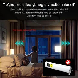 Freeshipping ny uppgraderad wifi tuya smart gardinmotorspår anpassat system rf fjärrkontroll Alexa Google Home Multiple Controlling lägen NGEMC