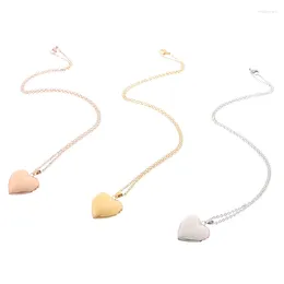 Collane con ciondolo 1pc a forma di cuore con cornice per amico Po, medaglione per collana di gioielli, coppia, regalo di San Valentino romantico