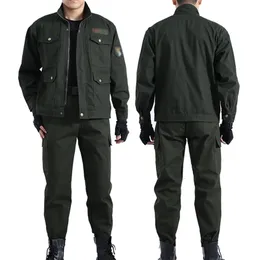 Męskie dresy męskie ubezpieczenie na zewnątrz noszenia na zewnątrz noszenie wiosennych i jesiennych kurtki opornej na ubrania spustowe ubrania robotnicze 230413