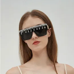 Lunettes De soleil carrées surdimensionnées pour femmes, lunettes De soleil en diamant, marque De styliste, grandes montures, lunettes Punk Lentes De Sol Mujer