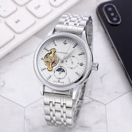 ساعات المعصم للرجال 2023 New Mens Watches 40mm Tourbillon Automatic Mechanical Watch Top Luxury Strap Strap Moon Phase Men Fashion Montre de Luxe One