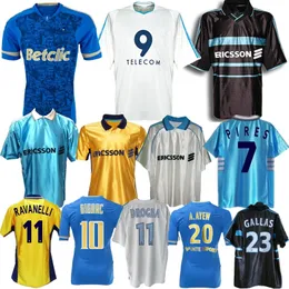 1998 1999 2000 MARSEILE RETRO SOCCER Jerseys 2003 2004 2012 Pires Gignac Ravanelli Gallas Drogba Olympique de Classic Vintage Football Shirt