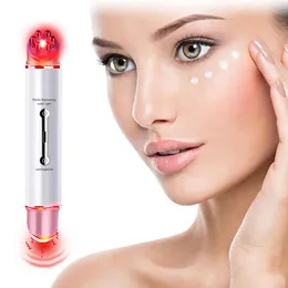 Eye Massager EMS Electric Face Massagers RF Anti Wrinkle Skin Firming Tool Vibrator Heat Beauty Cream Applicator 231113